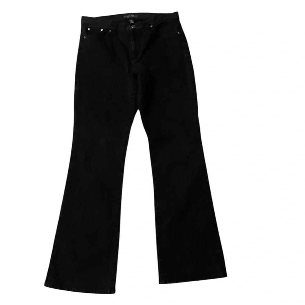 Lauren Ralph Lauren‎ Black Denim Bootcut Jeans Size 10